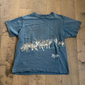 Vintage 90s Phoenix Zoo Wolf Animal Print Single Stitch Graphic Shirt